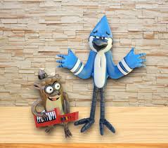 Mordecai and Rigby Figure, 3D Printed Fanart, Airbrush Painted, Animated  Series Figure, Detailed Collectible, Humor Accessory - Etsy