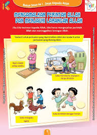 Mengamalkan Perintah Allah Dan Menjauhi Larangan Allah Buku Anak Buku Pelajaran Lembar Kerja