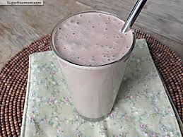 It is not a very sweet drink, but it has slightly sweet undertones because of the almond milk and peanut butter. High Protein Chocolate Smoothie No Sugar Added