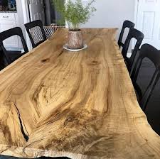 Live Edge Dining Table Slab Table Maple Dining Table Rustic Modern Table In 2020 Maple Dining Table Dining Table Rustic Live Edge Dining Table