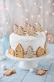 Village Sous La Neige Et Cadeau Amuses Bouche Decorations De Gateaux De Noel Gateau Noel Biscuit De Noel