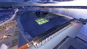 Everton fc plan to build a new stadium at bramley moore dock on the banks of the river mersey. Everton Reveal Final Designs For New Stadium On Liverpool S Waterfront Soccerbible
