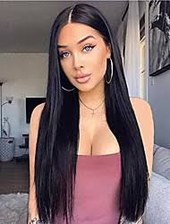 Sexy anastasia fashion super long wavy black hair wig 32 inches. Long Straight Black Wig Lightinthebox Com