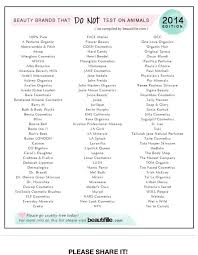 Please Check Out This List Animal Testing Should Be Illegal Let S Try To Stop It One Love Organics Gosh Cosmetics Beauty First