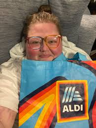 Aldi kid's first trip to the library