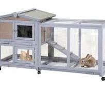 BestPet Rabbit Cage Wooden Rabbit Hutch Two Layers Chicken Coop Outdoor  Indoor Guinea Pig Cage Bunny Cage Waterproof Roof Bunny Hutch With Casters  And ...