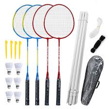 You can expect to spend between $18 and $250. Airsnigi Badminton Rackets Set 4 Person Badminton Set With Net For Garden Easy Setup Badminton Set For Adult Kids Children Family Buy Online In Gambia At Gambia Desertcart Com Productid 200738109