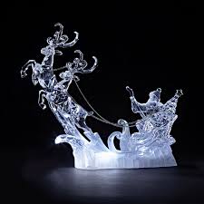 Maybe you would like to learn more about one of these? Acrylic Santa With Reindeer Sleigh Led Lights Buy Online At Qd Stores
