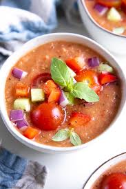 Easy Gazpacho Recipe Gazpacho Andaluz The Forked Spoon Recipe Gazpacho Recipe Recipes Gazpacho