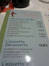 Situé à déols, près de châteauroux, l'escale est considéré comme le plus grand restaurant routier d'europe. La Carte Des Fruits De Mer Partie 1 Photo De L Escale Village Deols Tripadvisor