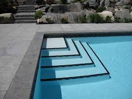 Custom Designed In Ground Swimming Pools Azuro Concepts Concrete Swimming Pool Pool Steps Inground Swimming Pool Steps