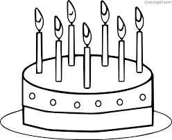 Have a birthday party, celebrate a friend, get married, have a birthday, just don't do it without cake! Very Easy 7th Birthday Cake Coloring Page Coloringall