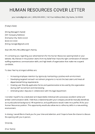 Cover letters are just as important a part of your job application materials as your resume. Human Resources Hr Cover Letter Example Resume Genius