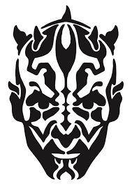 Darth Maul Star Wars Stencil Star Wars Pumpkins Star Wars Art