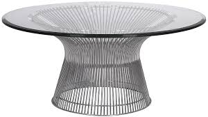 The replica noguchi coffee table with its tear drop shaped glass and sculptural timber legs is an elegant option. Warren Platner Style Coffee Table Style Swiveluk Com