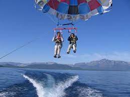 Maybe you would like to learn more about one of these? Parasailing Lake Tahoe Photo