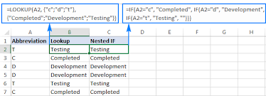 A Lookup Formula As Alternative To Nested Ifs Lookup Table Excel Excel Formula