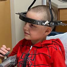 Spiderman, aka Skyler Bower, 9, was spotted