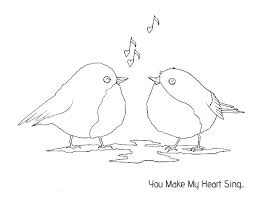 They brighten a winter day. Love Birds Free Printable Card Colouring Page Art Prompt Adventure In A Box