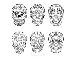 Sugar skulls are a representation of the day of the dead celebration in mexico. 75 Halloween Coloring Pages Free Printables