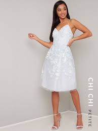 Chi Chi Petite Jazzie Dress Petite White Dress Embroidered Midi Dress Dresses