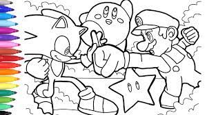 Sonic x, the anime character. Sonic Vs Mario Coloring Pages How To Draw Mario How To Draw Sonic Videogame Coloring Pages Youtube
