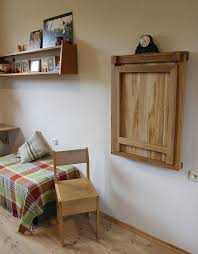 Drop Down Desk Wall Mounted Folding Table In Solid Oak Murphy Table Dining Table Space Saving Furniture Wall Mounted Folding Table Space Saving Furniture Wall Table Diy