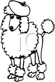 Yarn was bought with the intention of knitting socks. Coloring Page Of A Poodle Wearing A Beret Clip Art Image