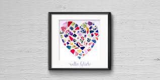 Bilder kostenlos und kinderleicht online zuschneiden! Mosaik Polterabend Herz Diy Geschenkidee Furs Brautpaar Cari Lettert