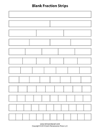 Download Free Blank Fraction Strips And A Blank Fraction
