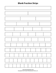 download free blank fraction strips and a blank fraction