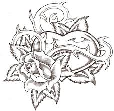 Dec 10, 2019 · attention mama birds! Heart And Rose By Thelob On Deviantart Heart Drawing Roses Drawing Rose Coloring Pages