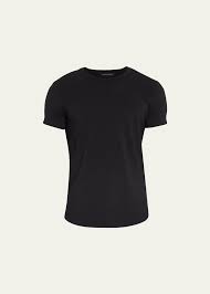 Dann Black Stretch Cotton T-shirt In Noir