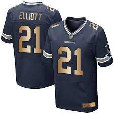 Nike Dallas Cowboys Men S 21 Ezekiel Elliott Elite Navy Gold Home Nfl Jersey Nfl Football Outfits Nfl Jerseys