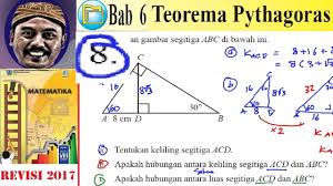 Maybe you would like to learn more about one of these? Teorema Pythagoras Matematika Kelas 8 Bse K13 Rev 2017 Luk 6 Esay No8 Hubungan Keliling 2 Segi Youtube