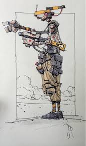 Ian Mcque On Twitter Futuristic Art Concept Art Drawing Robot Concept Art