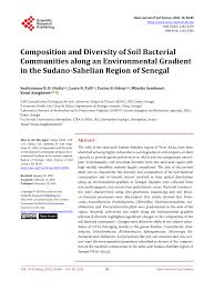Pdf Composition And Diversity Of Soil Bacterial Communities Along An Environmental Gradient In The Sudano Sahelian Region Of Senegal