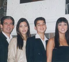 Kim kardashian west, los angeles, ca. Kim Kardashian Shares 90s Throwback Of Her Kourtney And Rob With Their Dad Robert