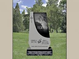 Upright Monument Designed For Ferris Family Monument Cemetery Monuments Tombstone Designs