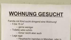 Gesuch 1 m² 3 zimmer. Verbitterter Aushang So Umkampft Ist Der Wohnungsmarkt In Munchen Wohnen