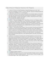 Maybe you would like to learn more about one of these? Doc Code Of Ethics For Professional Teachers Of The Philippines Michael Dave Sagolili Academia Edu