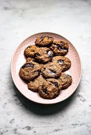Almond Chocolate Chunk Cookies Occasionally Eggs Recipe In 2020 Chocolate Chunk Cookies Chocolate Almonds Christmas Cookie Swap Recipes