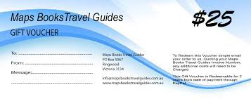 Find out how to apply for the regional victoria travel voucher scheme. Gift Voucher 25 Maps Books Travel Guides Buy Online