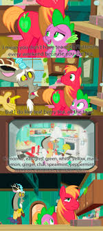 Mlp Fim Imageboard Image 1736733 Big Macintosh Discord Facial Hair Implied Discoshy Implied Shipping Implied Straight Kitchen Moustache Little Poni