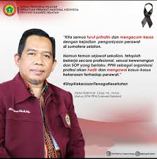 Ketua dpw ppni provinsi jambi ns.umar, s.kep, mkm mengatakan, perlakuan keluarga pasien tersebut telah menyakiti profesi perawat di seluruh penjuru negeri. Pnzxv7 8pigym