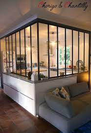 Vous trouverez ici une cuisine ouverte sur un séjour. Cuisine Avec Verriere Avant Apres Separation Cuisine Salon Cuisine Verriere Maison
