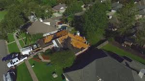 Birds Eye View Of A House Roof Fly Over Birds Eye View Of Home Renovation Improvement Roofing Drone Stock Footage View Home Eye Fly Birds Eye View Home Renovation Roofing