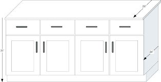 kitchen cabinet standard dimensions widths depth of sizes