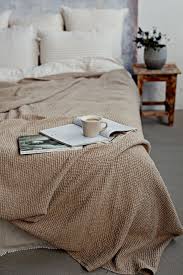 We Love Cozy Mornings Like This When The Only Problem Is Tea Or Coffee 100 Linen Bedding In Natural And Linen Bed Throws Bed Linens Luxury Bed Linen Design