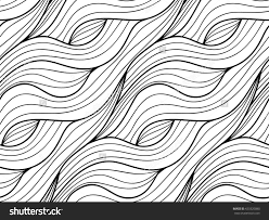 Black And White Line Drawing Background Abstract Vector Seamless Floral Background Of Doodle Hand Drawn Lines Monochrome Wave Pattern Coloring Book Page Floral Background Abstract Lines Wallpaper